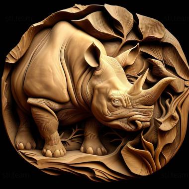 3D model rhinocerose (STL)